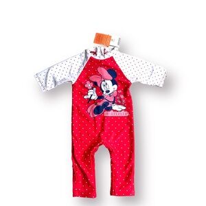 NWT Disney By George Minnie Rashguard Size 6-9 Months
